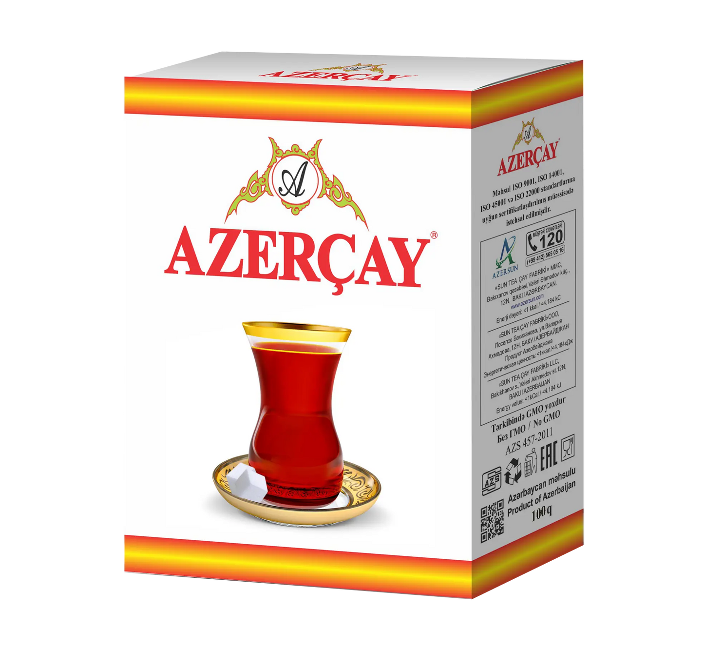 AZERCAY BLACK FLAVOURED TEA - QARA ƏTIRLI ÇAY (450GR)