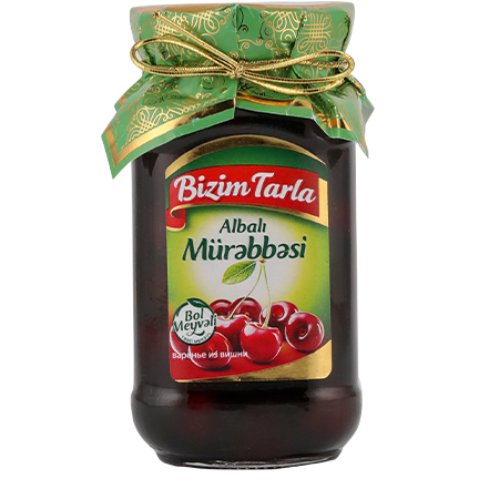 BIZIM TARLA CHERRY PRESERVE - ALBALI MÜRƏBBƏSİ (400GR)