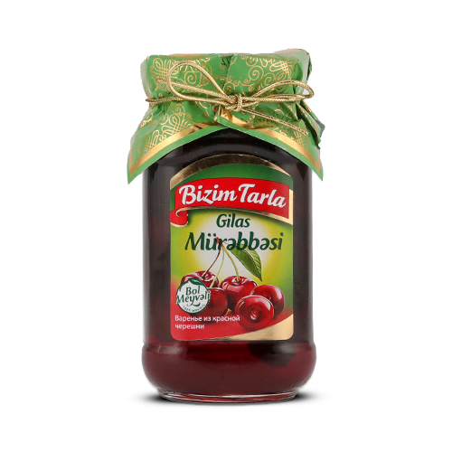 BIZIM TARLA SWEET CHERRY PRESERVE - GILAS MÜRƏBBƏSİ (400GR)