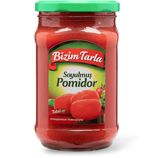 BIZIM TARLA PEELED TOMATOES - SOYULMUŞ POMIDOR (640GR)